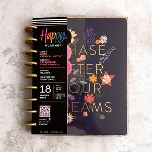 Happy Planner Navy Floral 'Chase Your Dreams' Disc-Bound Planner